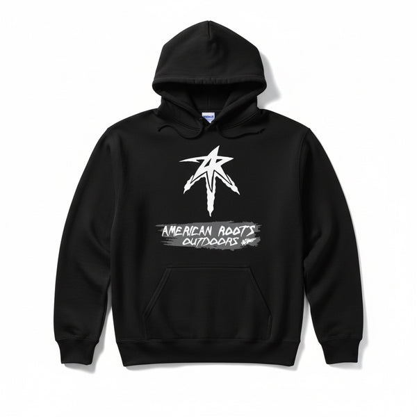 ARO BLACK TURKEY LOGO HOODIE – American Roots Outdoors